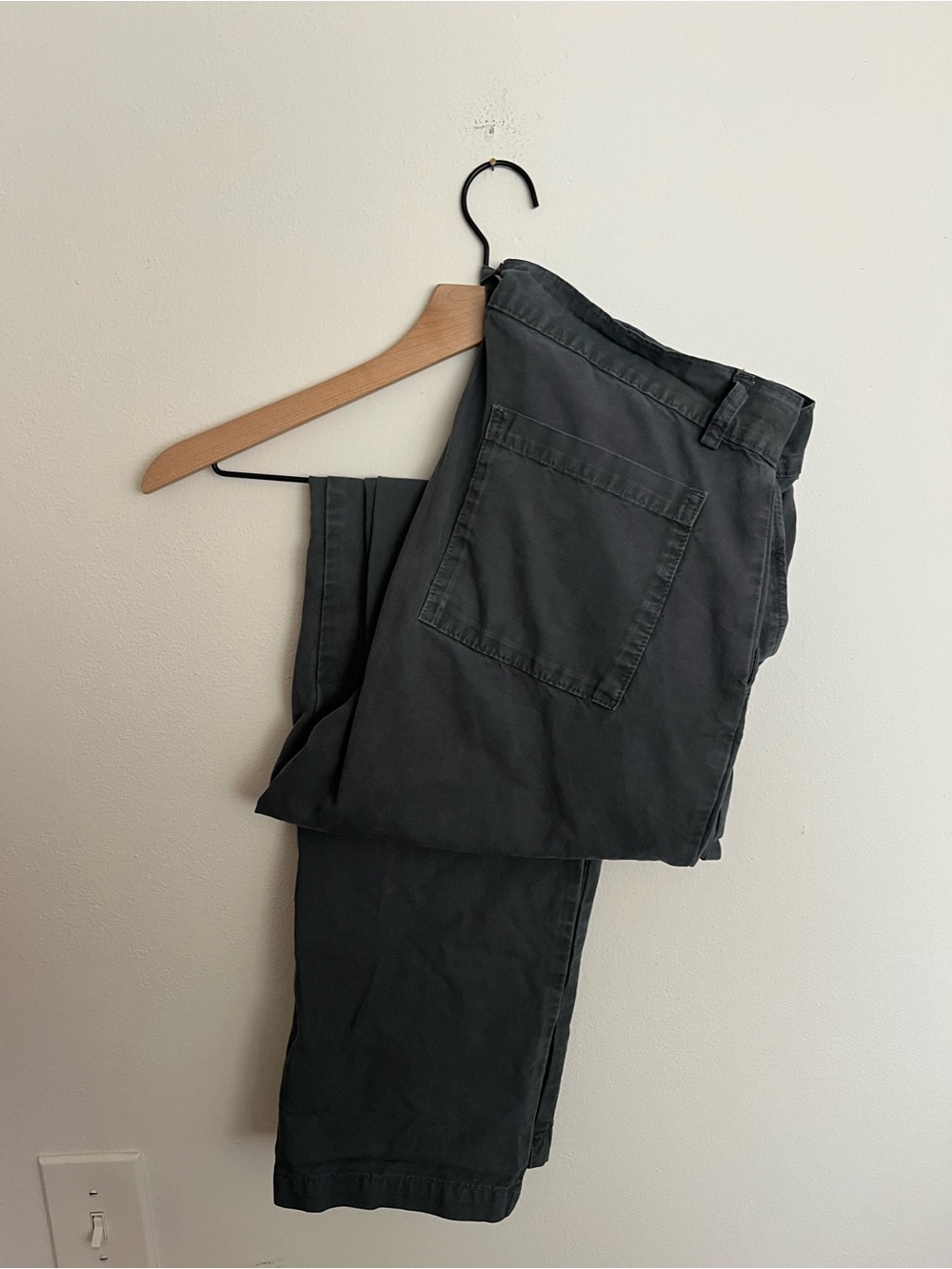 Alex Crane Indigo Gray Cotton Trousers
